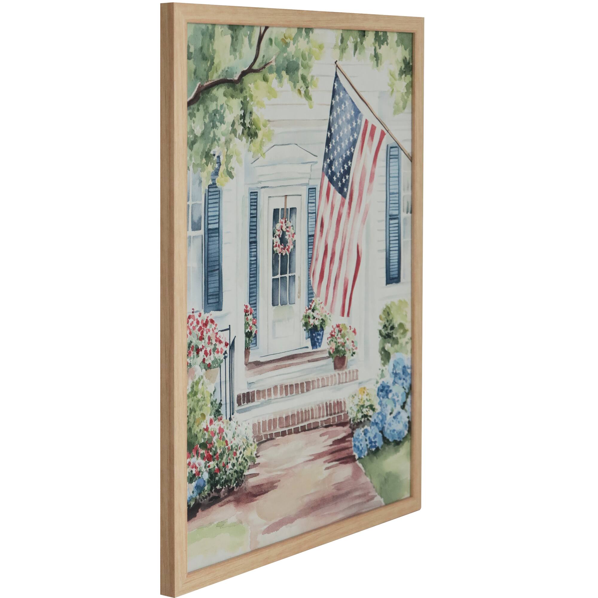 Red, White & Blue 24" Patriotic Home Canvas Wall Décor by Celebrate It™